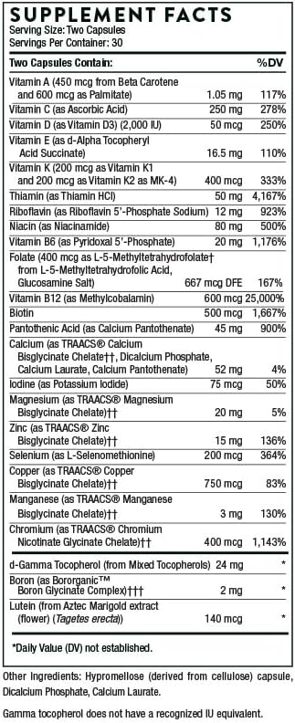 THORNE Basic Nutrients 2/Day