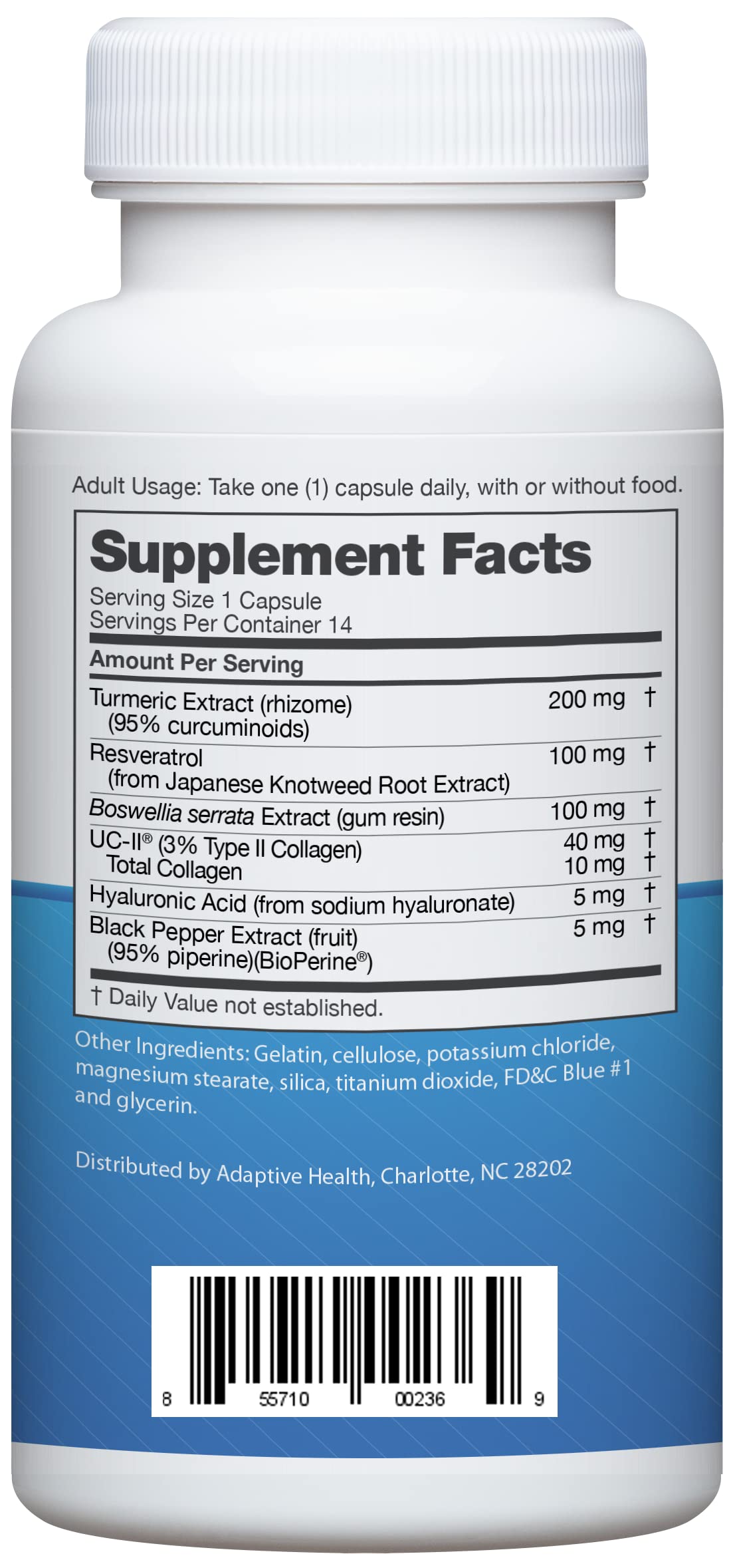 Instaflex Advanced Joint Support Supplement – Turmeric, Resveratrol, Boswellia & UC-II Collagen – 30 Capsules