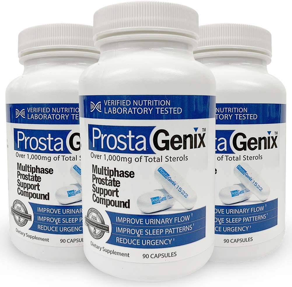 ProstaGenix Multiphase Prostate Supplement - Over 1 Million Sold - End Nighttime Bathroom Trips, Urgency, & More. 90 Capsules