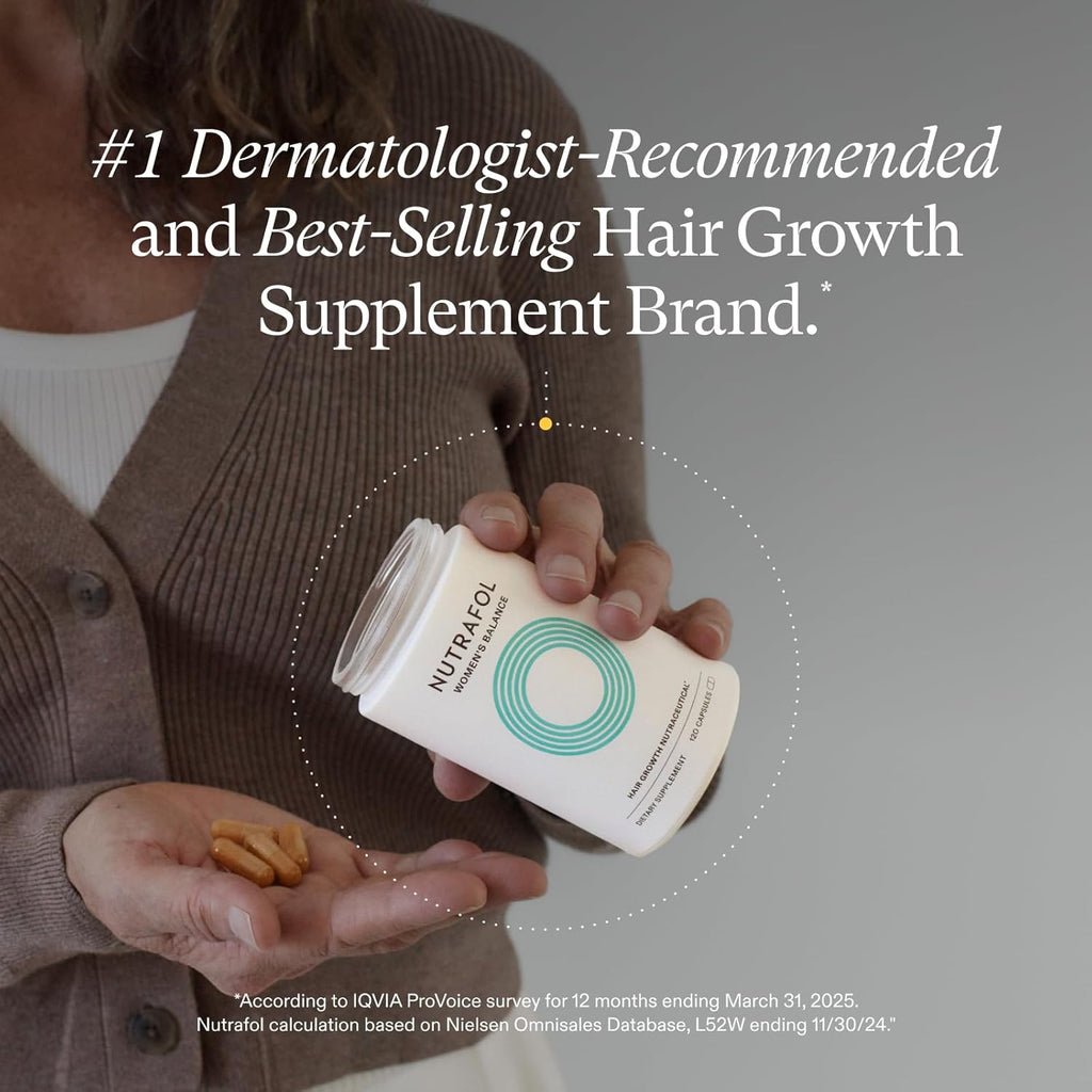 Nutrafol Women’s Balance Hair Growth Supplement – Ages 45+ – 1 Month Supply