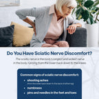 Sciatic Nerve Support for Sciatica Pain Relief & Nerve Comfort, 120 Capsules
