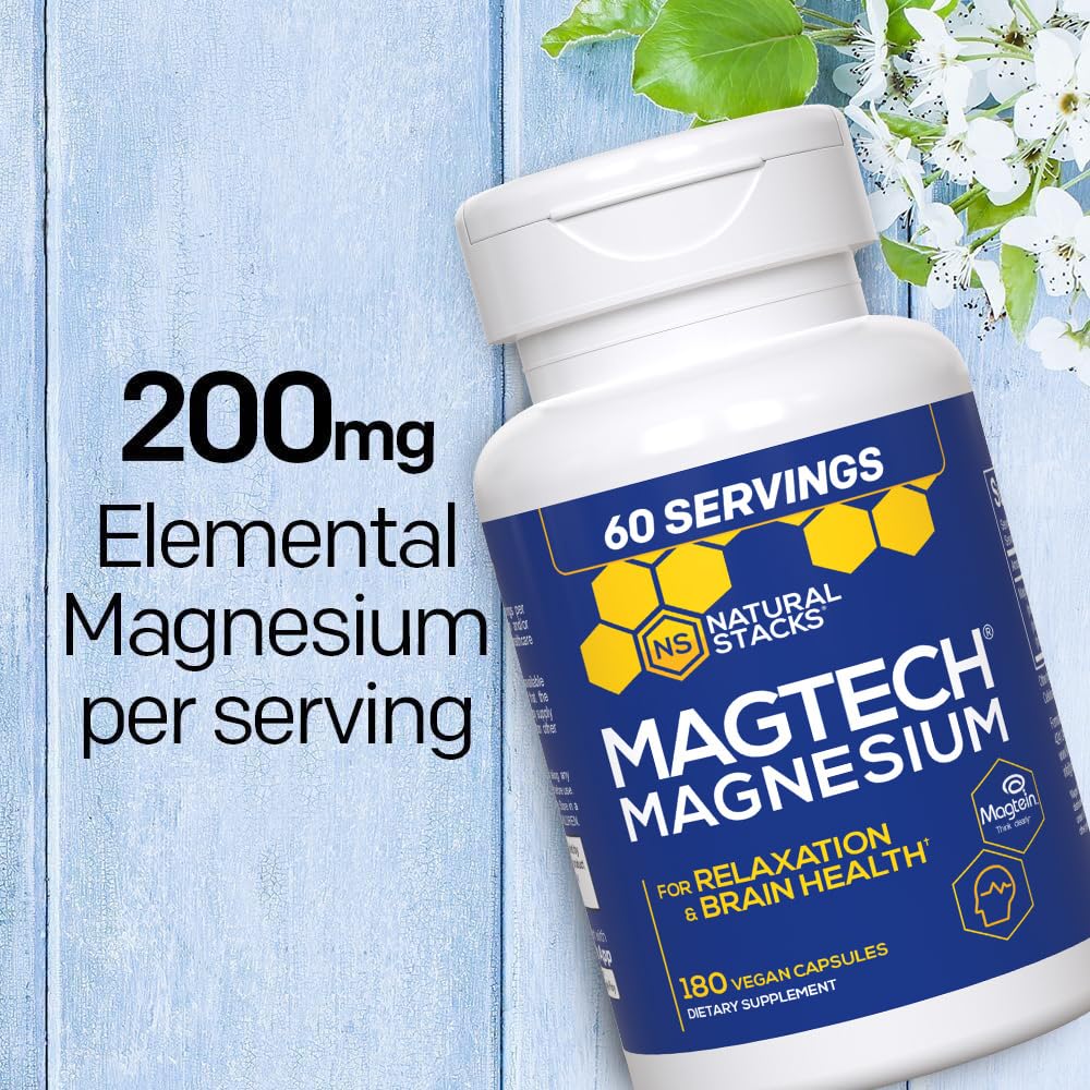 Natural Stacks MagTech  Magnesium Capsules- 90 ct