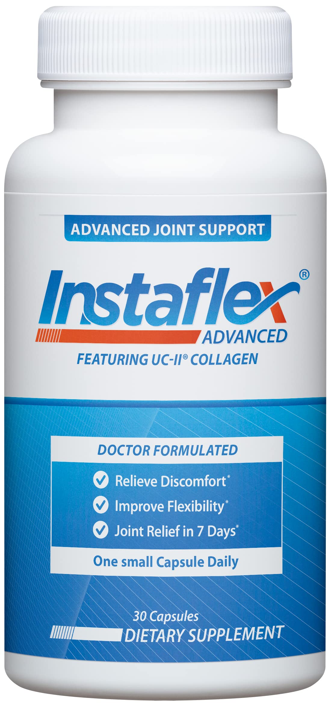 Instaflex Advanced Joint Support Supplement – Turmeric, Resveratrol, Boswellia & UC-II Collagen – 30 Capsules