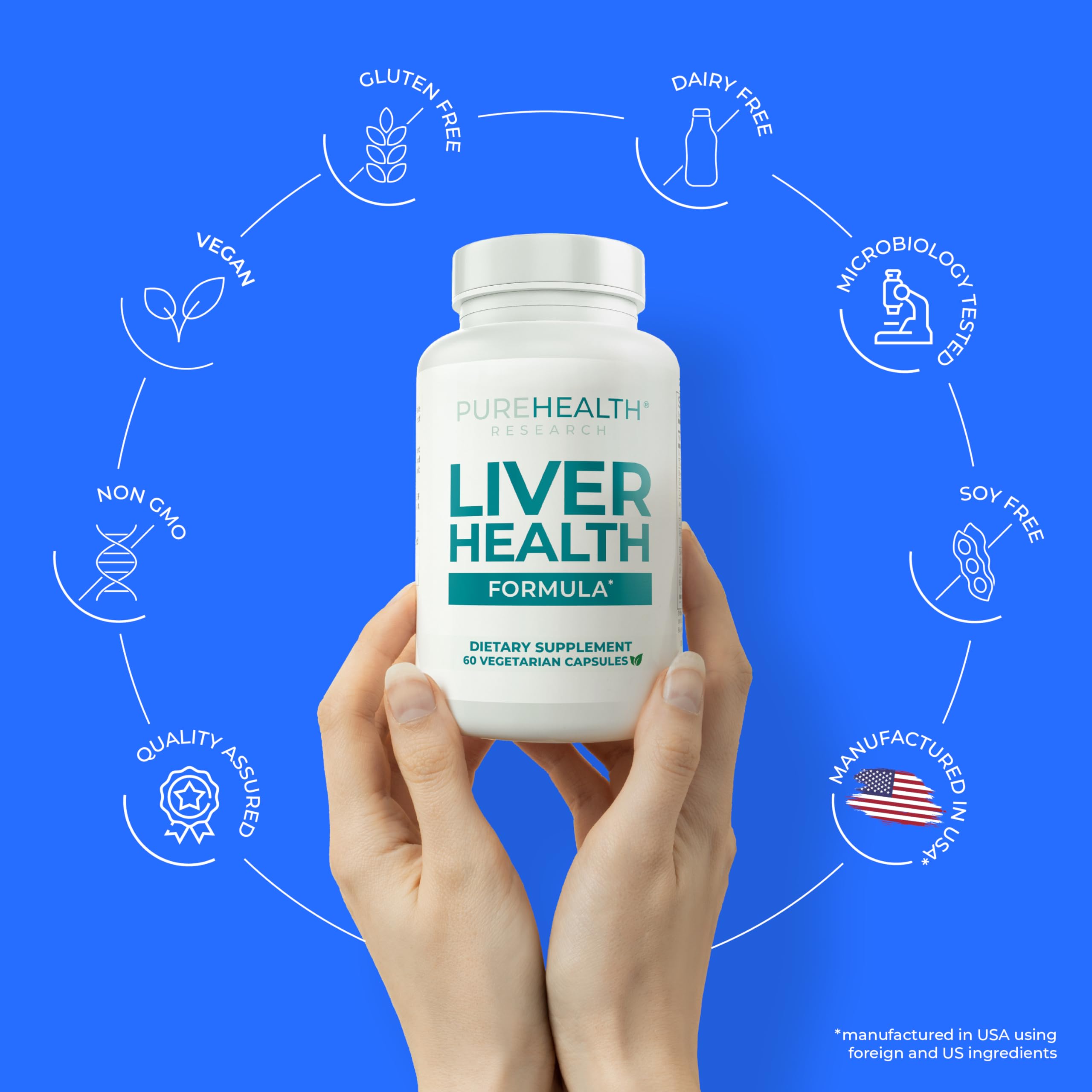 Pure Health Research Liver Health Formula, 60 Vegetarian Capsules