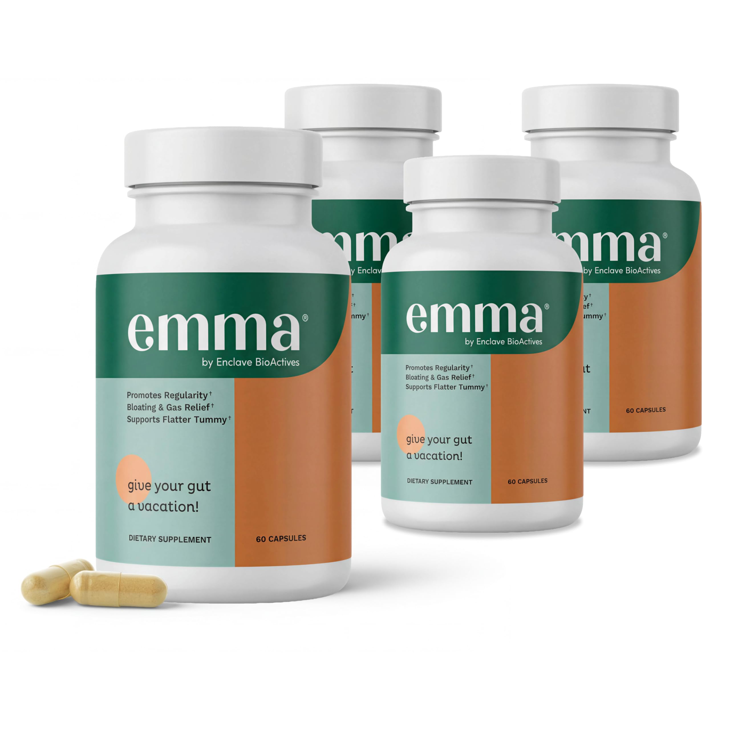 Emma Gut Health Relief Supplement – Digestive Support for Bloating, Gas & Constipation