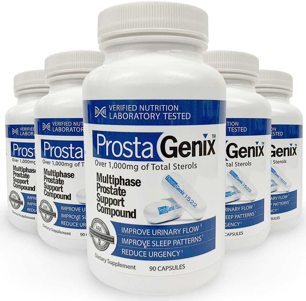 ProstaGenix Multiphase Prostate Supplement - Over 1 Million Sold - End Nighttime Bathroom Trips, Urgency, & More. 90 Capsules