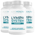 PUREHEALTH RESEARCH Lymph System Support Supplement - Lymphatic Drainage Supplement with Dandelion Extract, Cleavers, Burdock Powder - Reduce Swelling and Cleanse Lymph - 1 Bottle