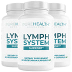 PUREHEALTH RESEARCH Lymph System Support Supplement - Lymphatic Drainage Supplement with Dandelion Extract, Cleavers, Burdock Powder - Reduce Swelling and Cleanse Lymph - 1 Bottle