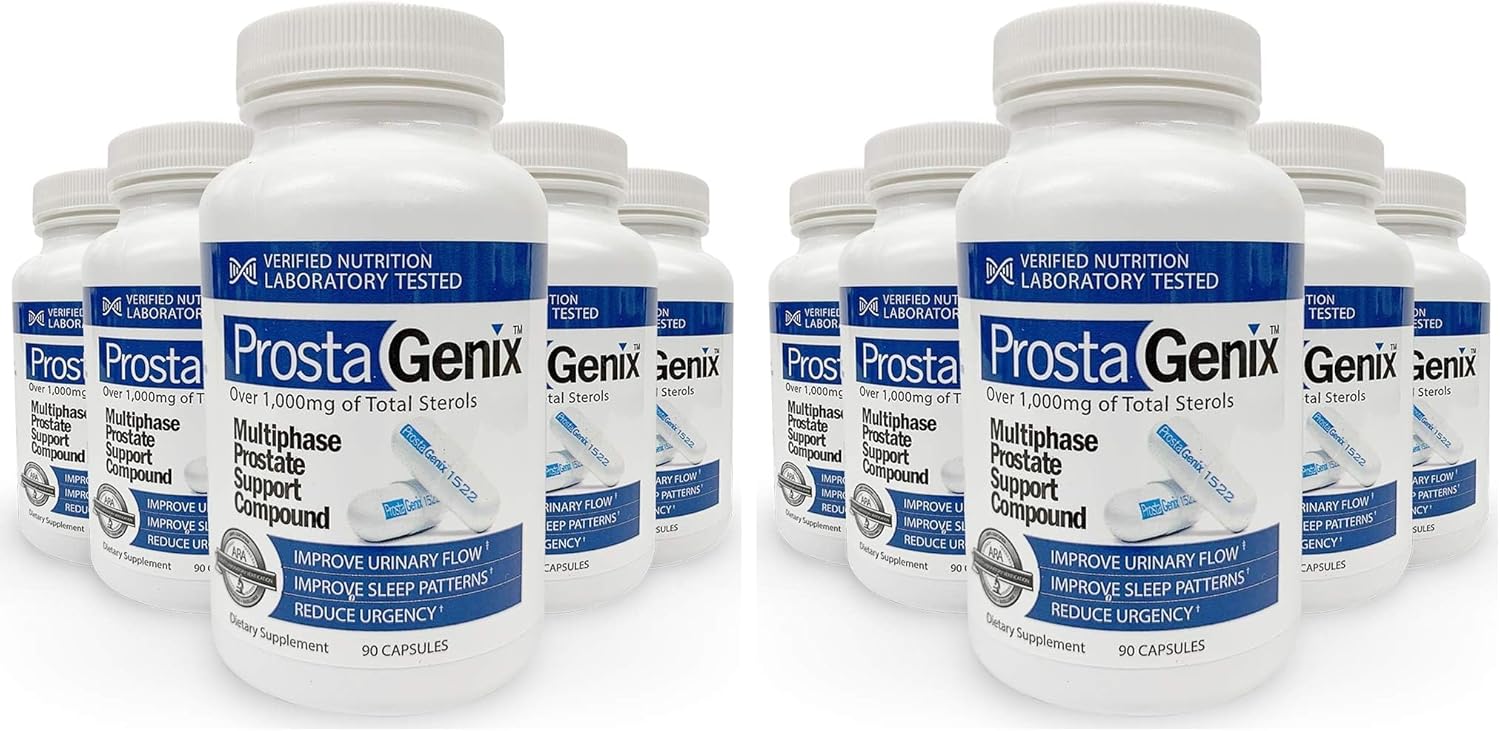 ProstaGenix Multiphase Prostate Supplement - Over 1 Million Sold - End Nighttime Bathroom Trips, Urgency, & More. 90 Capsules