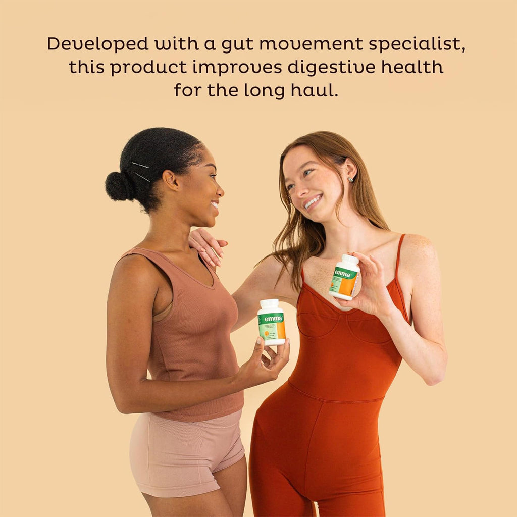 Emma Gut Health Relief Supplement – Bloating, Gas & Constipation Support for Women & Men | Digestive & Leaky Gut Formula