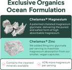 Organics Ocean Pure Magnesium Glycinate with Zinc: Advanced Sleep & Muscle Support