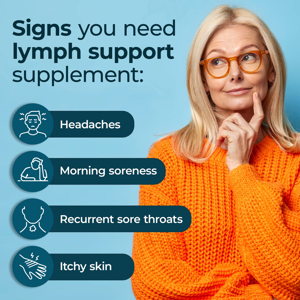 PUREHEALTH RESEARCH Lymph System Support Supplement - Lymphatic Drainage Supplement with Dandelion Extract, Cleavers, Burdock Powder - Reduce Swelling and Cleanse Lymph - 1 Bottle