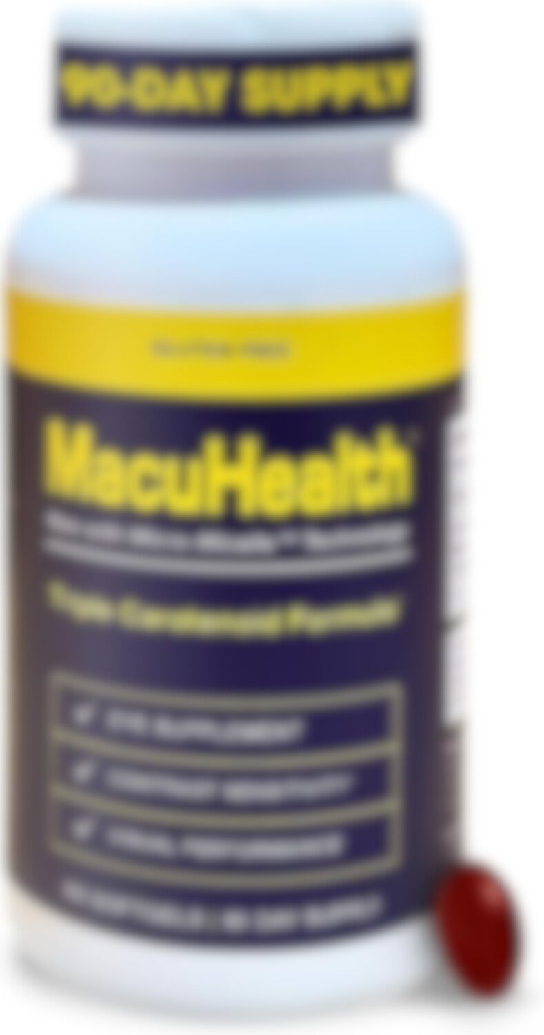 Macuhealth Triple Carotenoid Formula - Eye Vitamins for Adults - 90 Softgels, 3 Month Supply