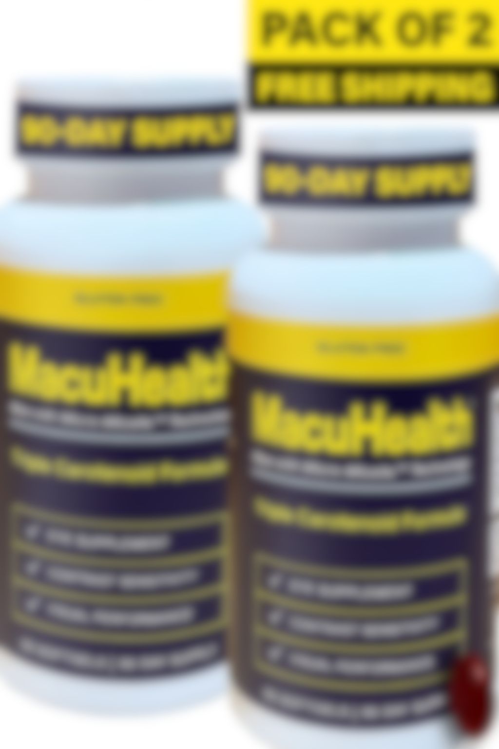 Macuhealth Triple Carotenoid Formula - Eye Vitamins for Adults - 90 Softgels, 3 Month Supply