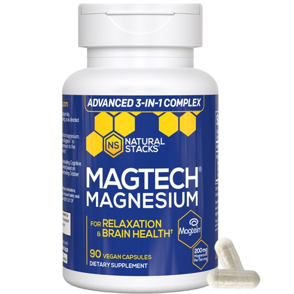 Natural Stacks MagTech  Magnesium Capsules- 90 ct